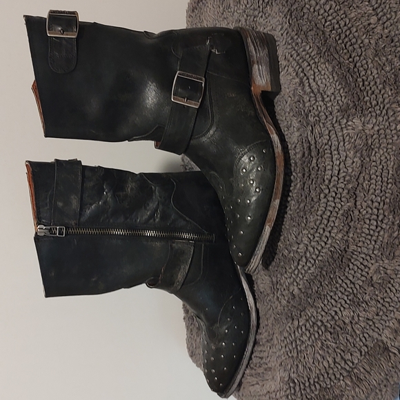 Harley Davidson distressed leather boote - Picture 3 of 7